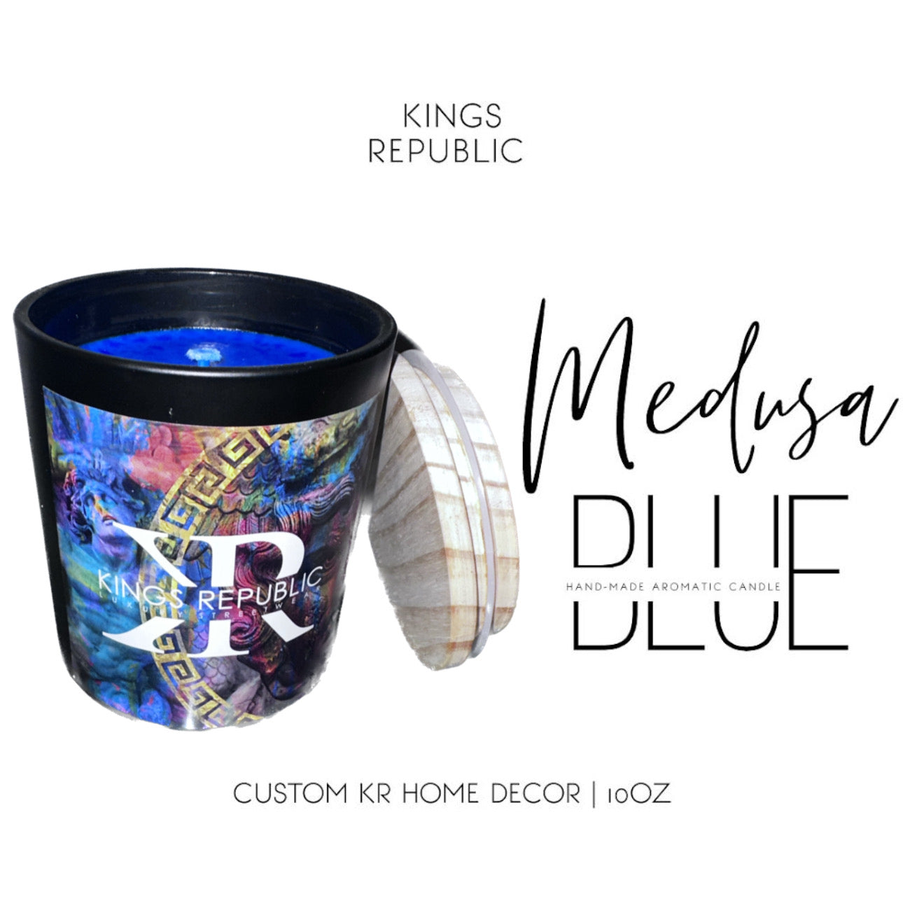 KR Medusa Blue Candle