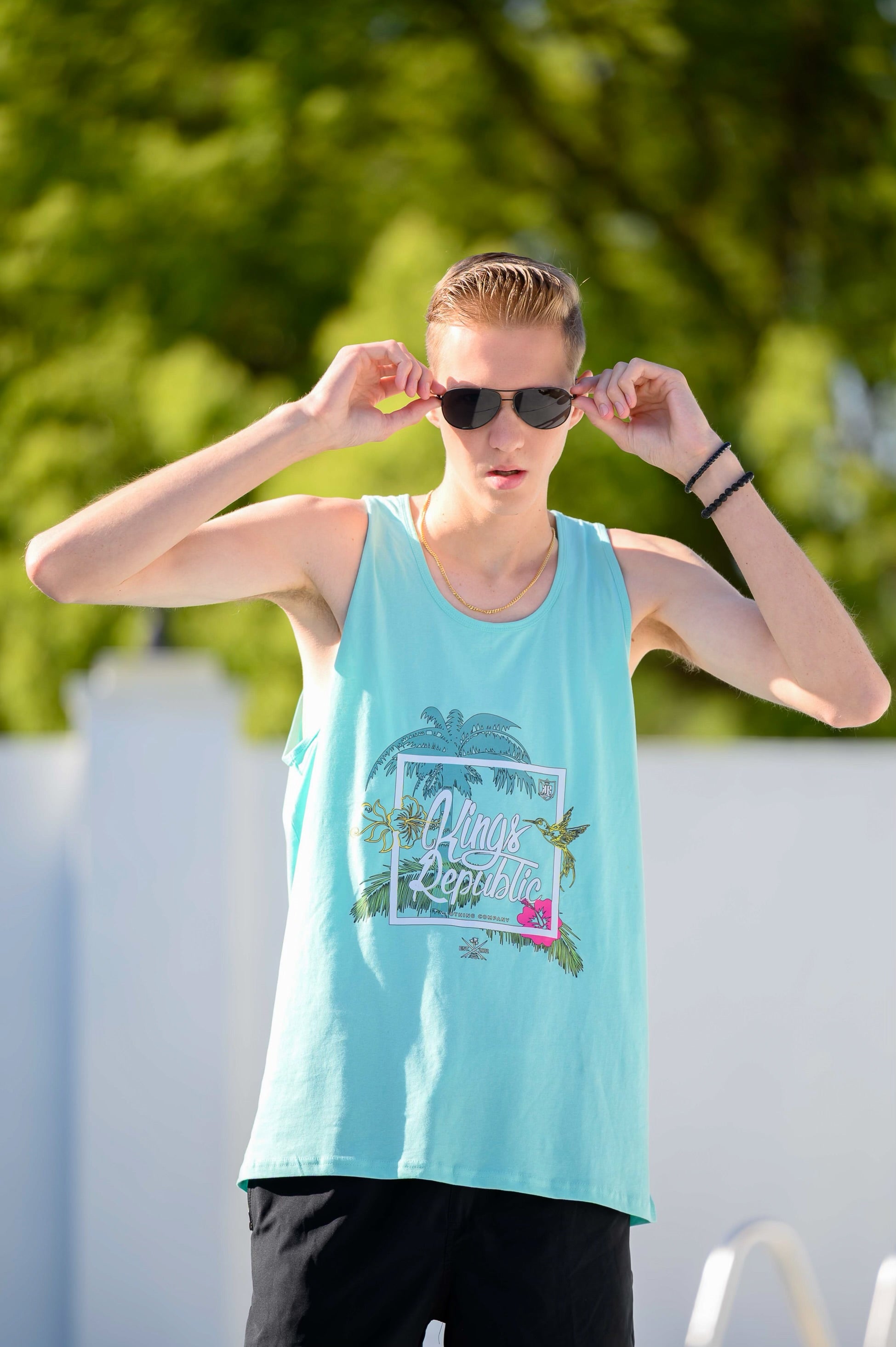 Mens Tropical Tank