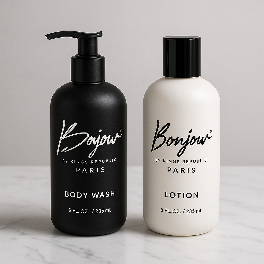 Bonjour body wash and lotion set