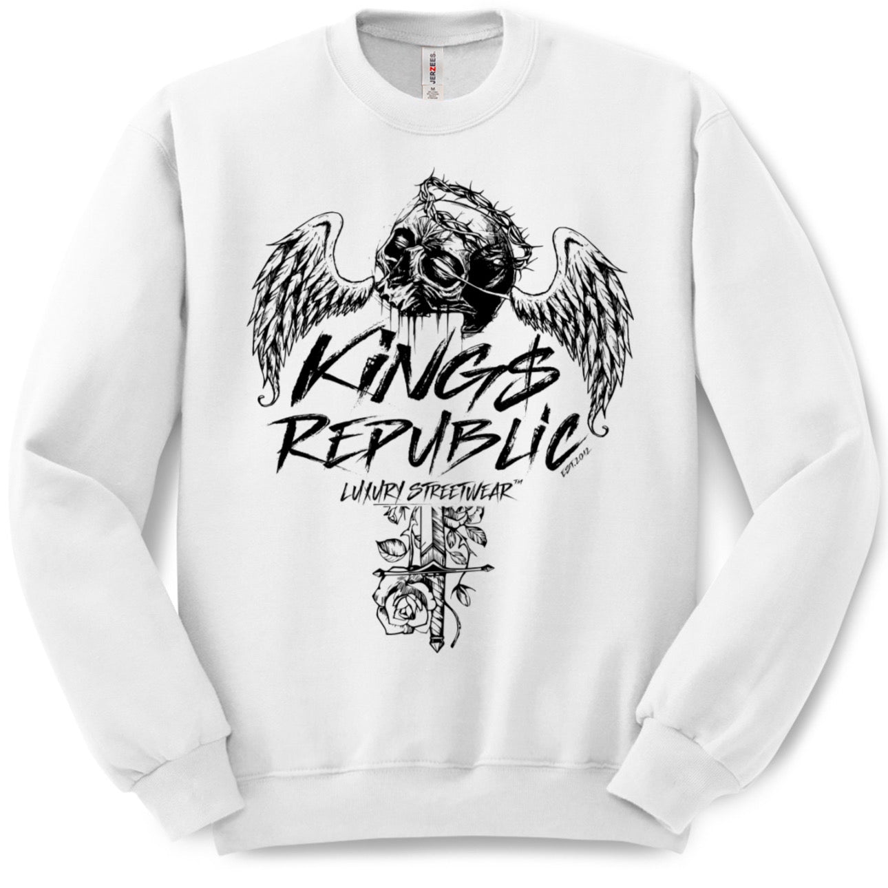 Kings Republic Skull Angel white