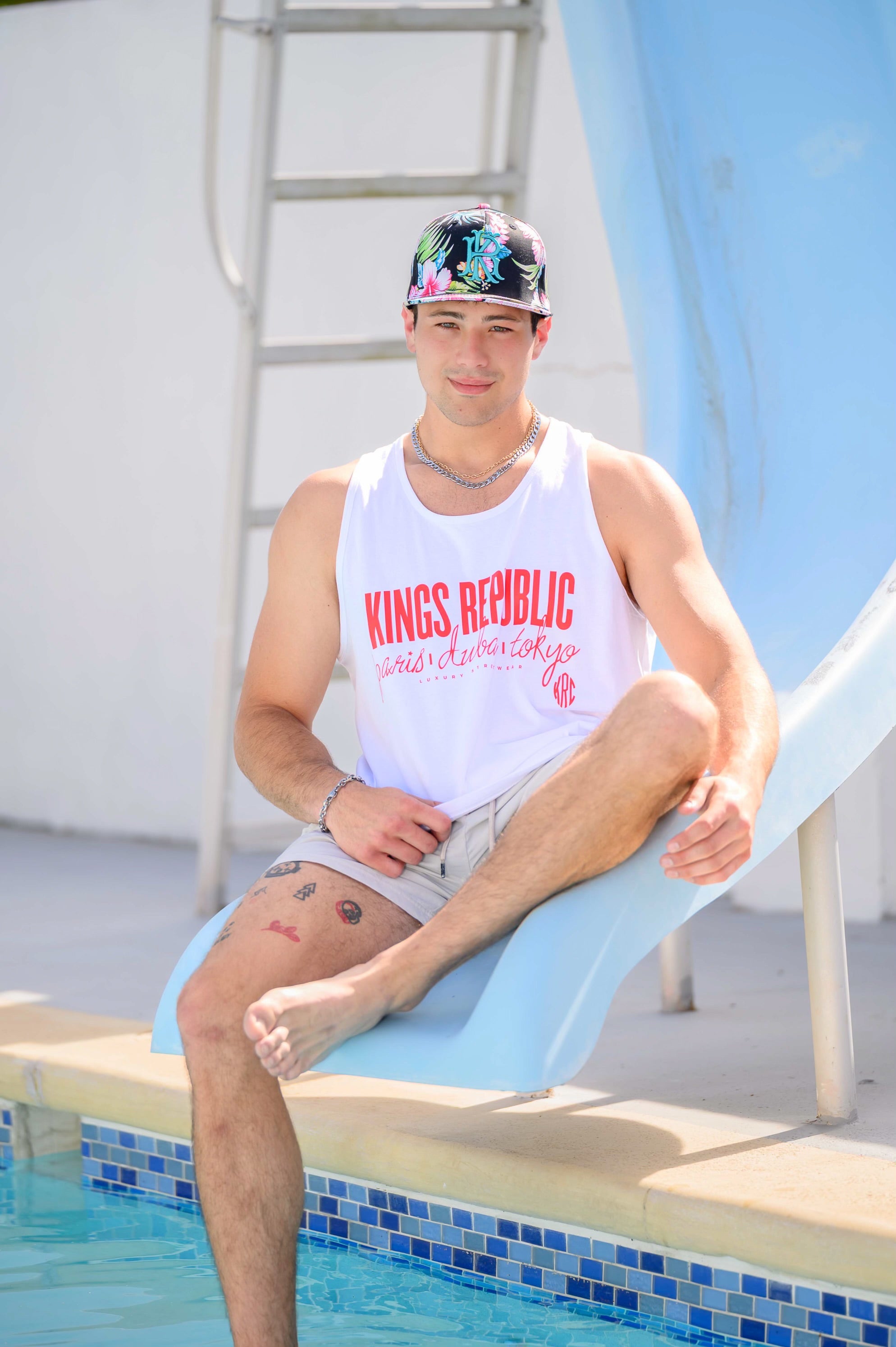 Mens Paris Dubai Tokyo Tank