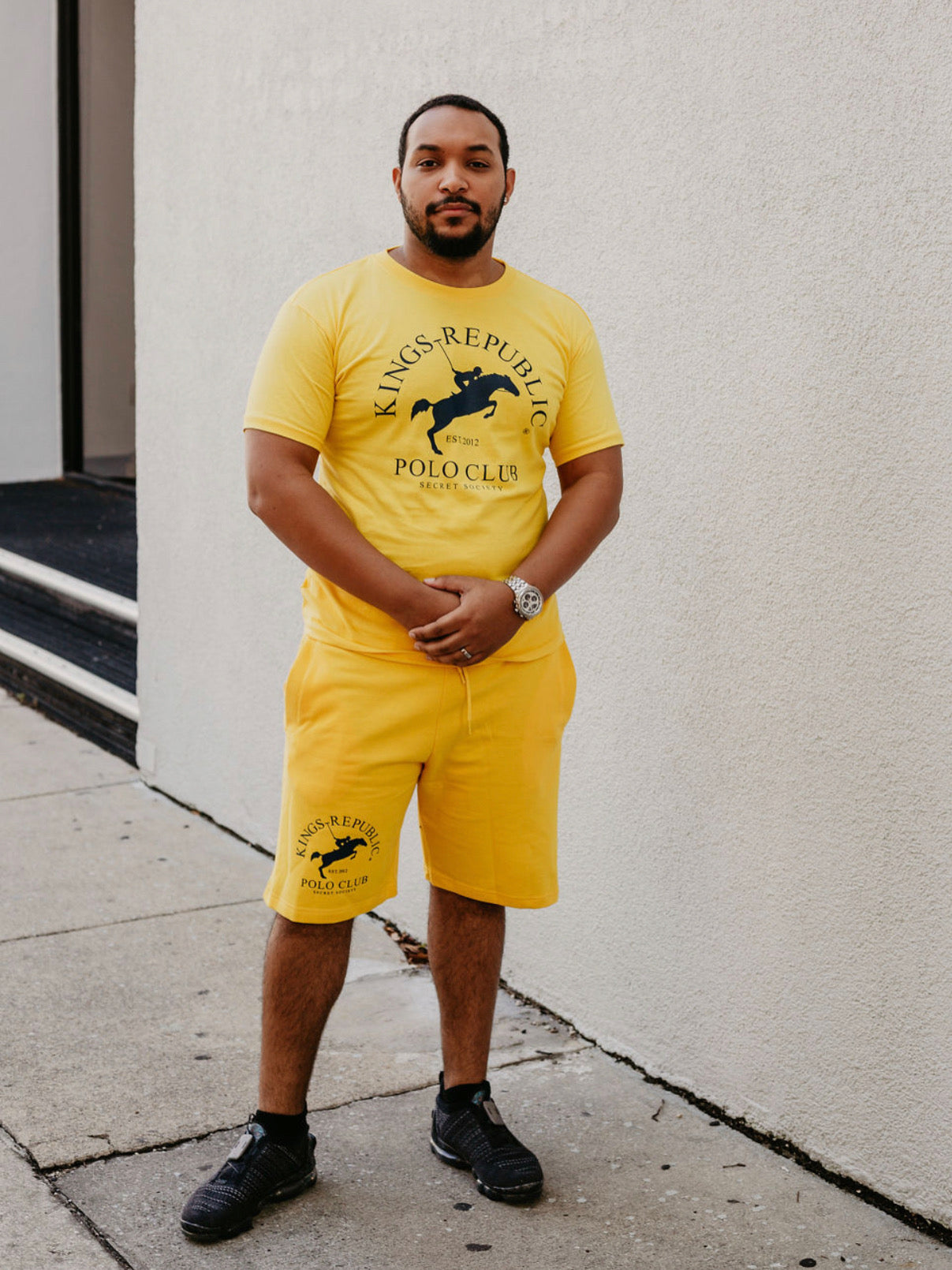 KR Polo Club Short Set Yellow