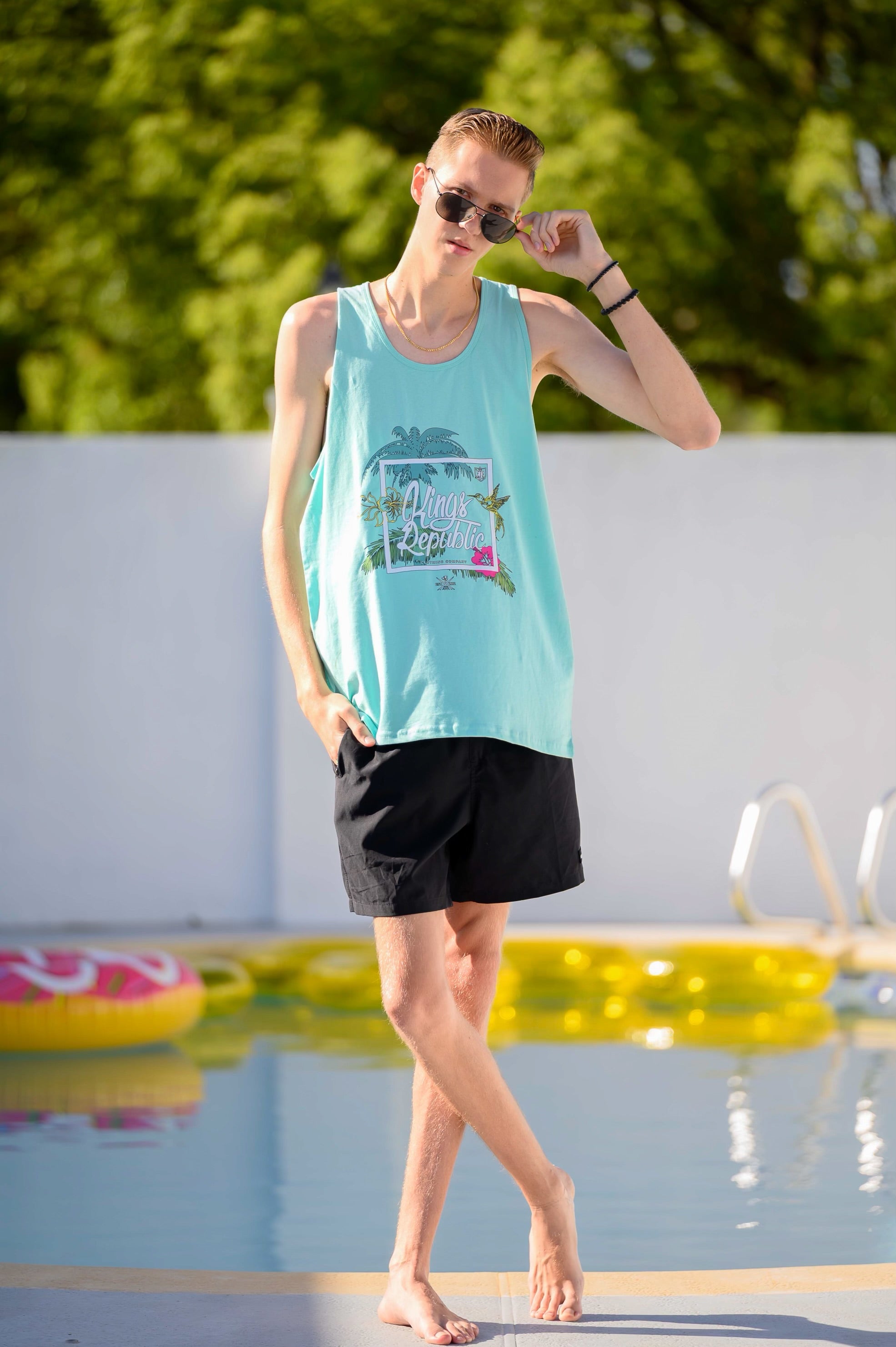 Mens Tropical Tank